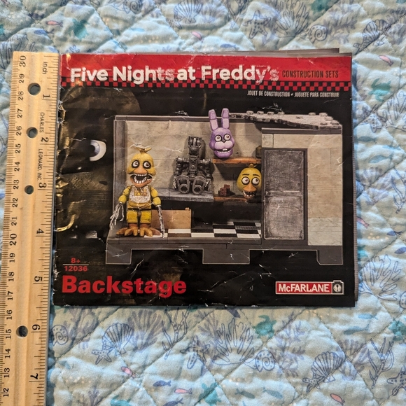 McFarlane Five Nights At Freddy’s Backstage Building Booklet Only 12036 FNAF 6" - Picture 8 of 8